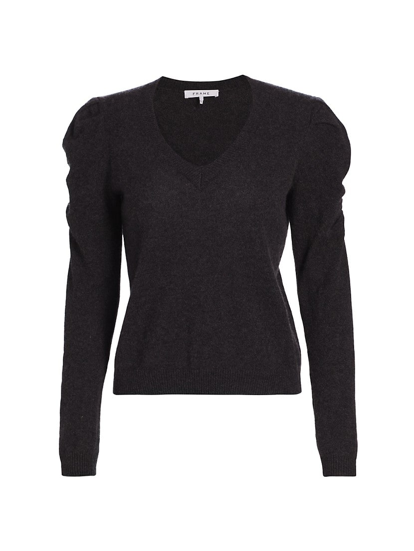 Ruched Cashmere-Blend Sweater