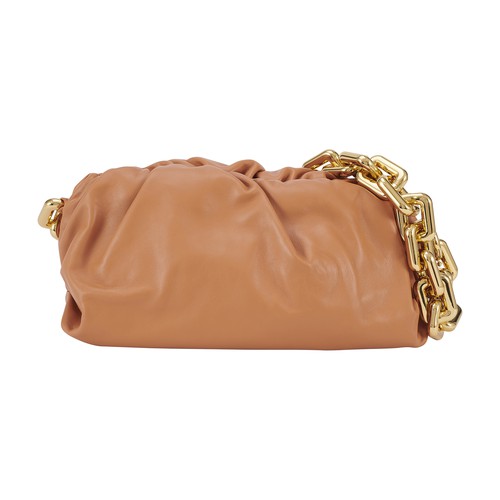 Bottega Veneta Brown Leather The Chain Pouch Bag