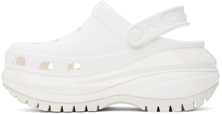Crocs White Mega Crush Clogs