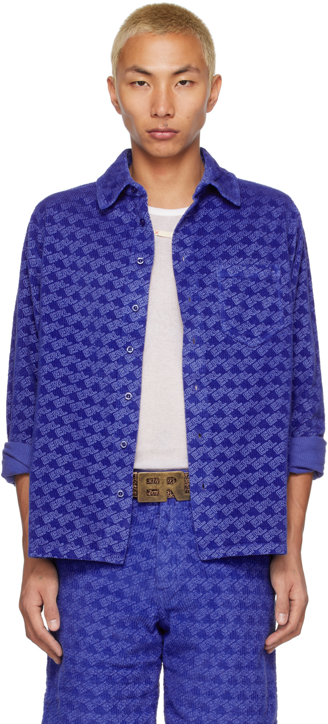 Blue print shirt