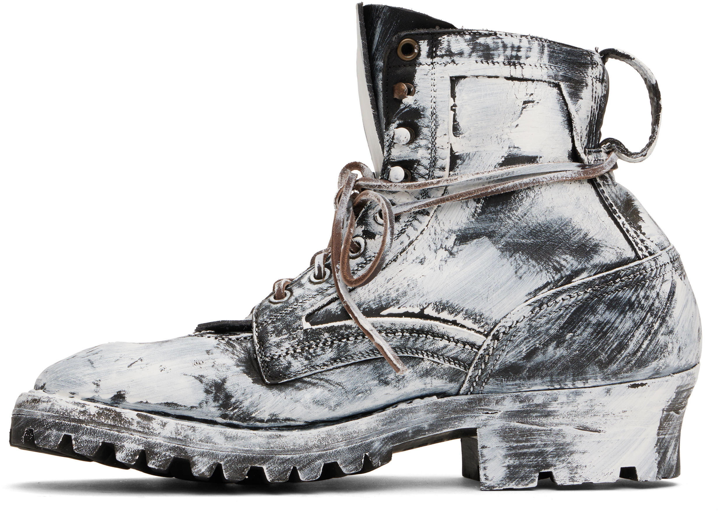 Maison Margiela Black & White Sierra Bianchetto Boots