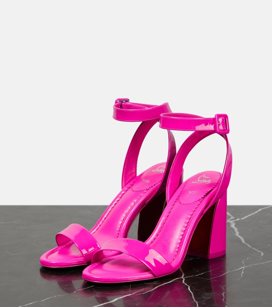 Miss Sabina 85 patent-leather sandals