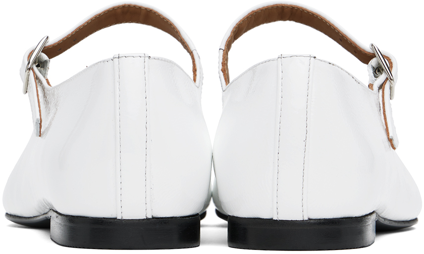 A.P.C. White Katie Holmes Edition Katie Ballerina Flats