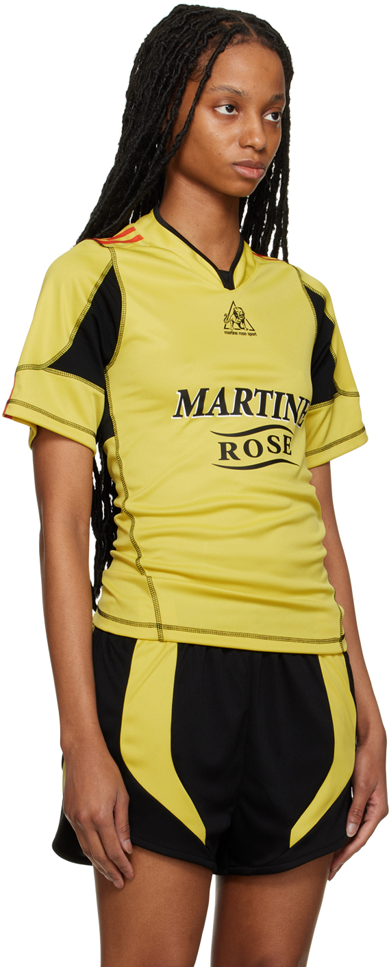 Martine Rose Yellow Shrunken T-Shirt