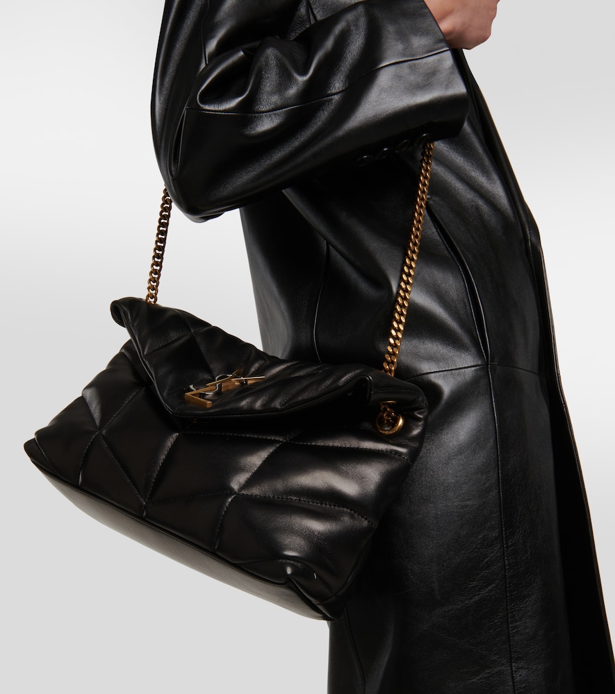 Saint Laurent Puffer mini leather shoulder bag - Realry: A global