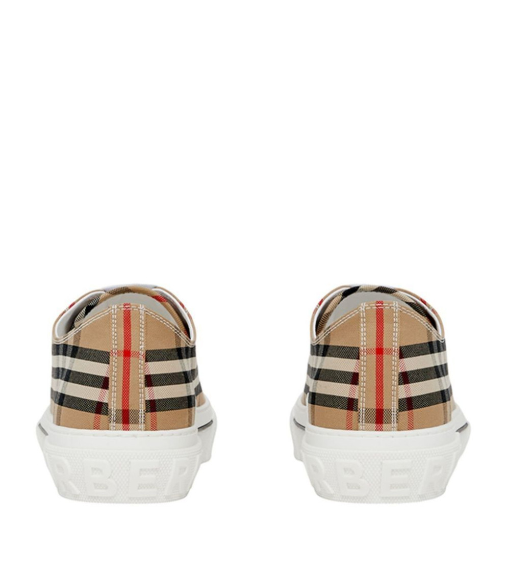 Brown Check Sneakers