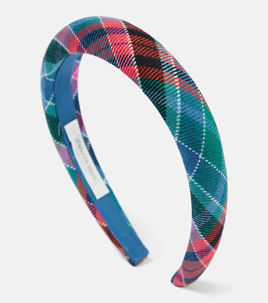 Jennifer Behr Tartan jacquard headband