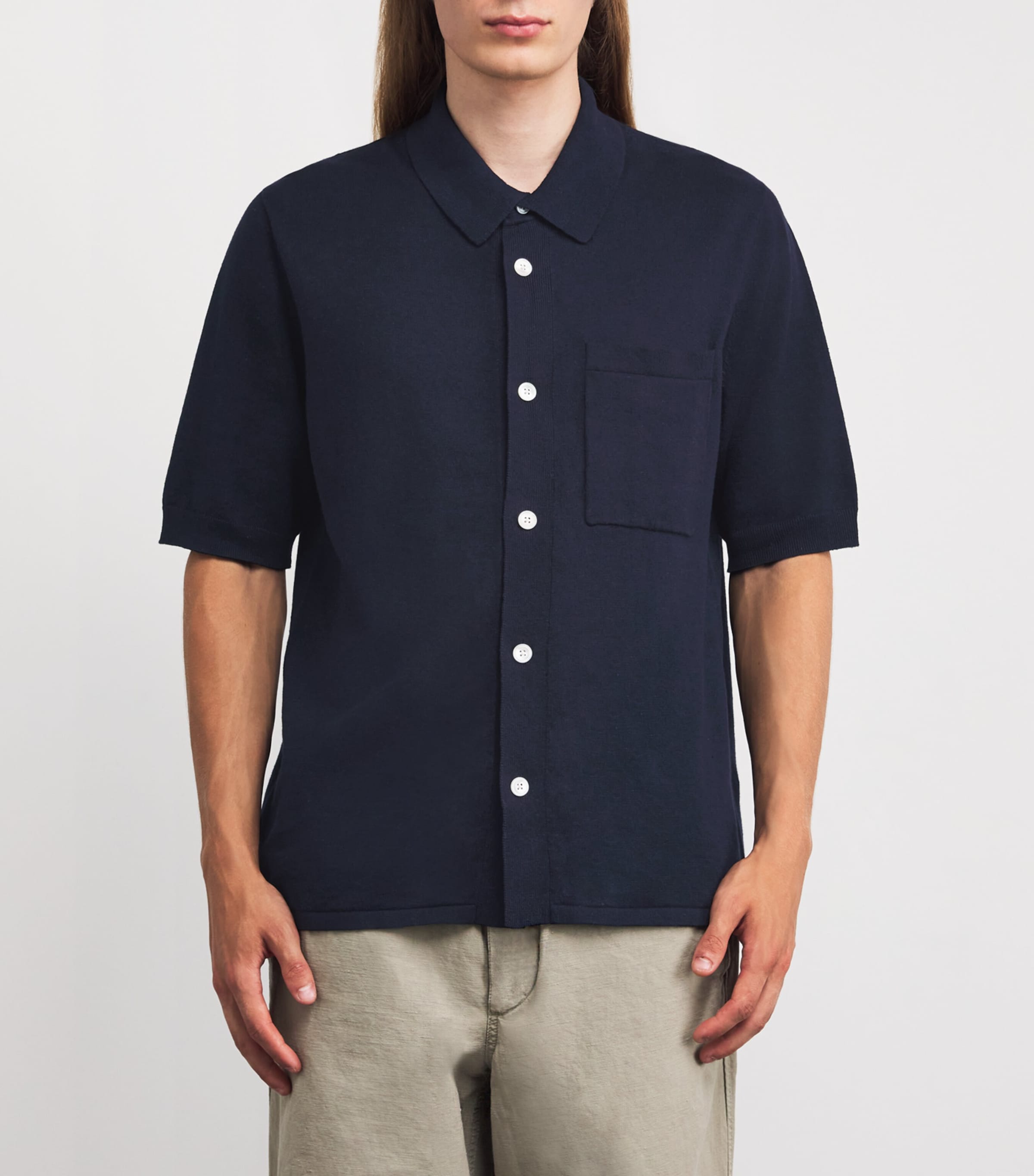 Linen-Cotton Rollo Shirt