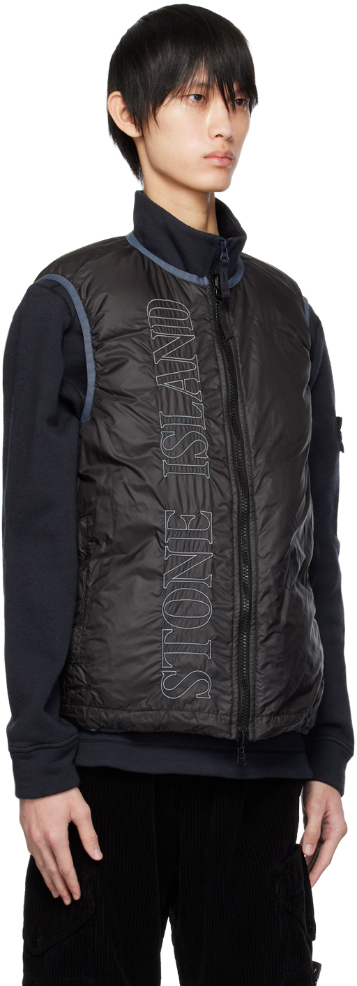 Stone Island Black Reversible Down Jacket