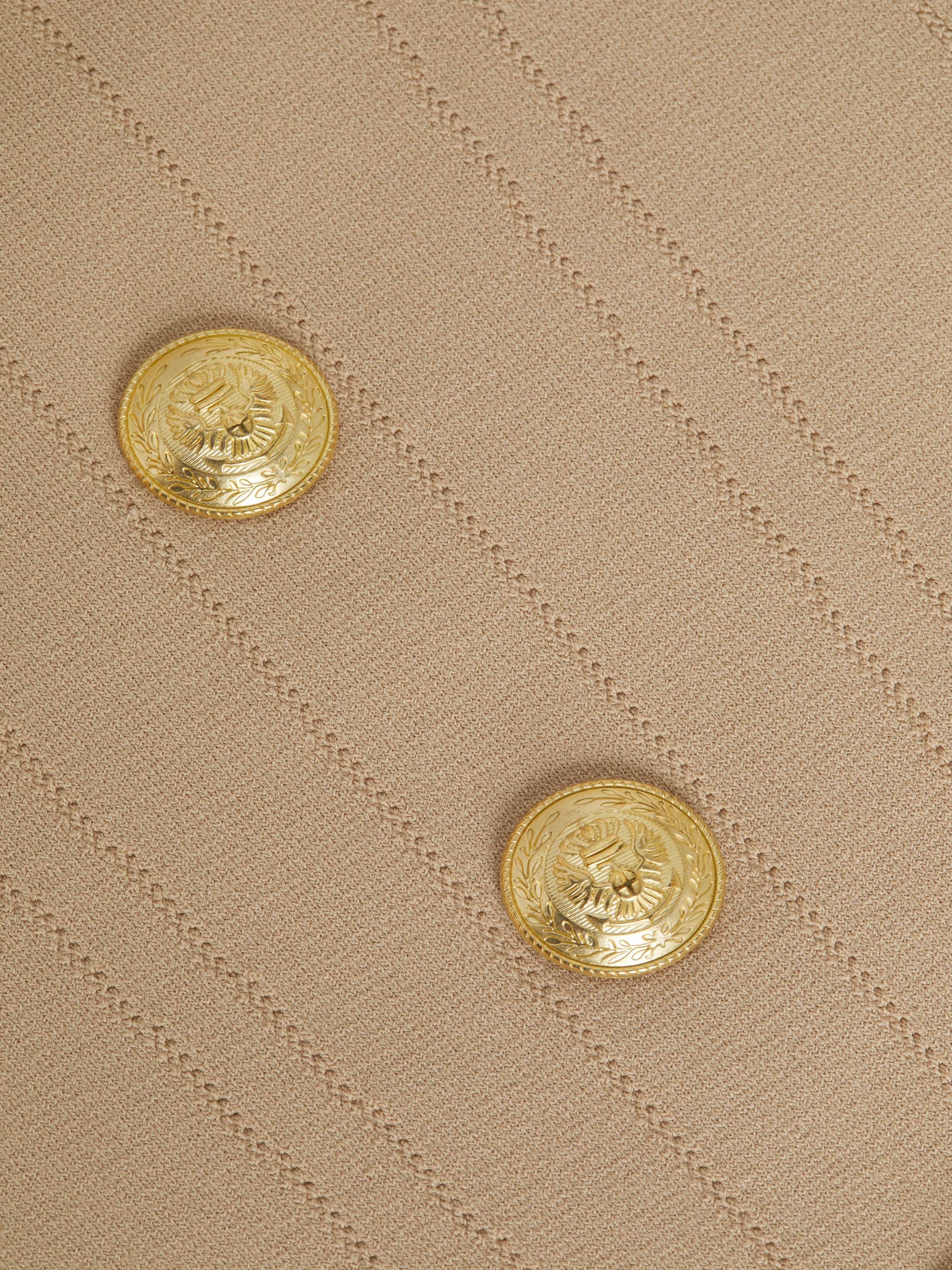 Saga Top In Almond/gold