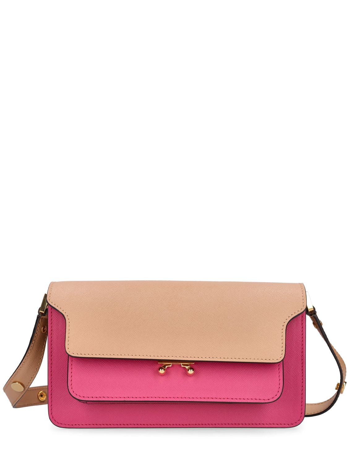 Marni East West Trunk Leather Shoulder Bag