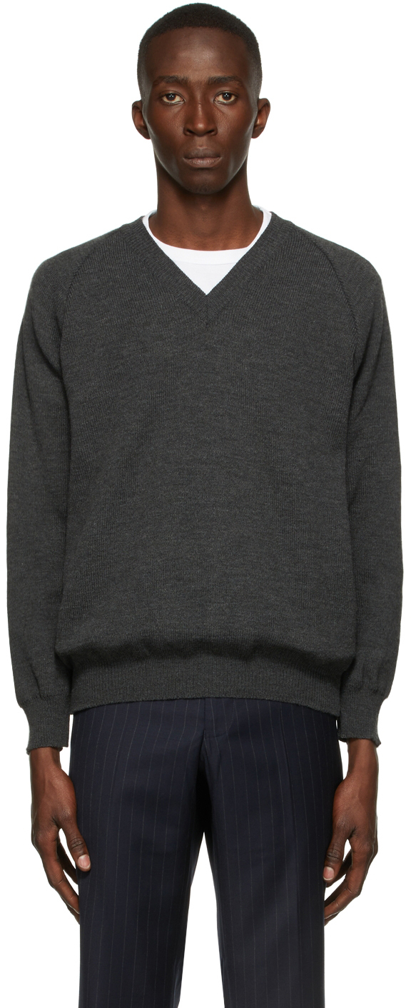 Comme Des Garcons Lochaven of Scotland V-neck sweater - Realry: A