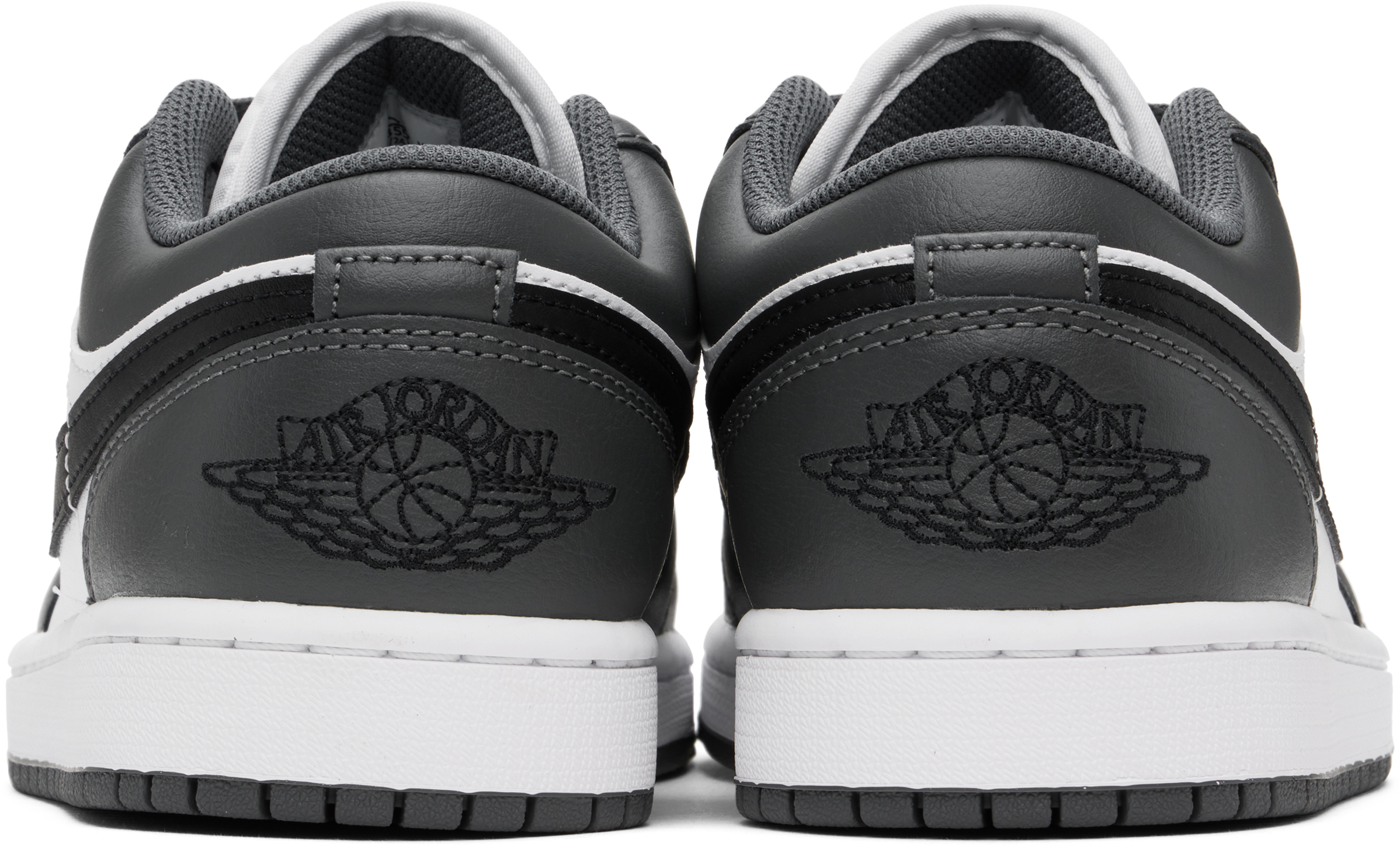 Nike Jordan Gray & White Air Jordan 1 Low Sneakers