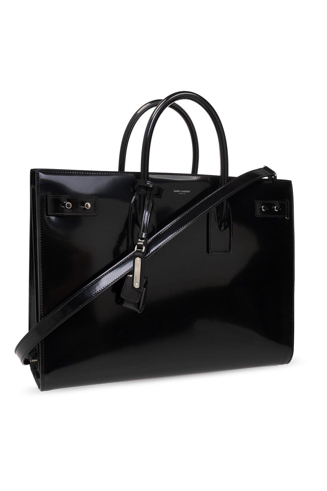 Saint Laurent Sac De Jour large linen tote bag - Realry: A global fashion  sites aggregator