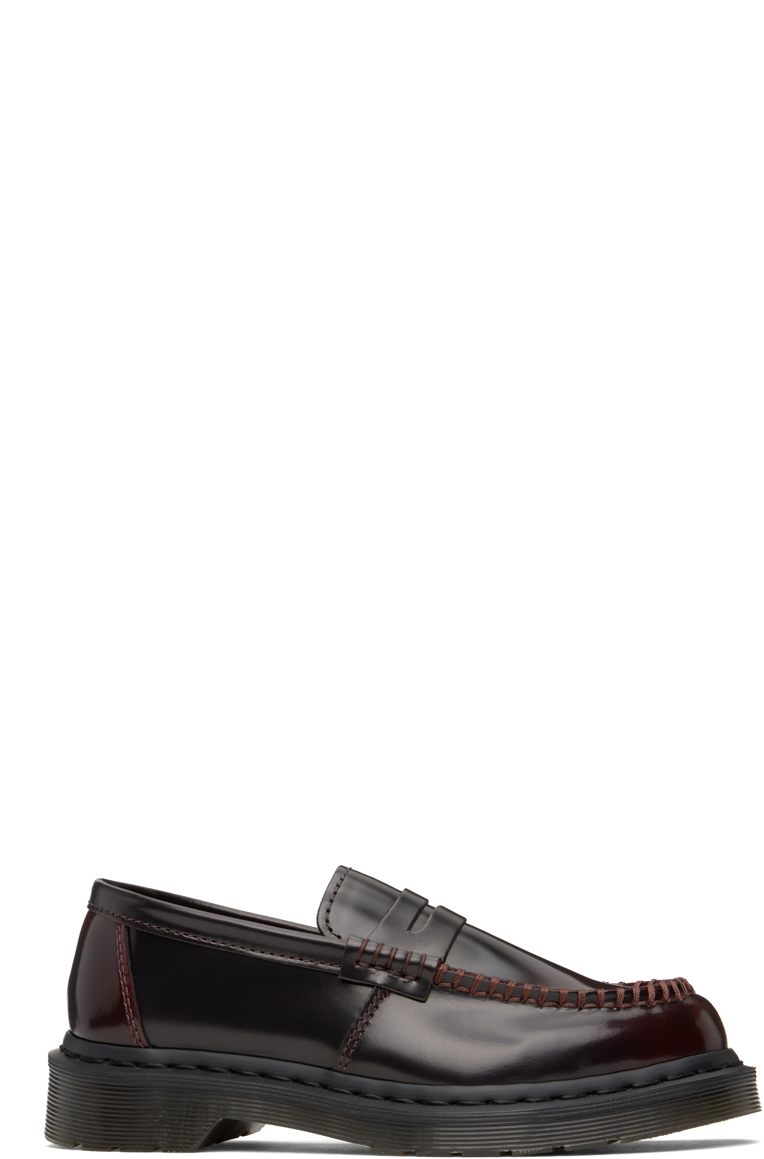 Dr. Martens Burgundy Penton Arcadia Leather Loafers