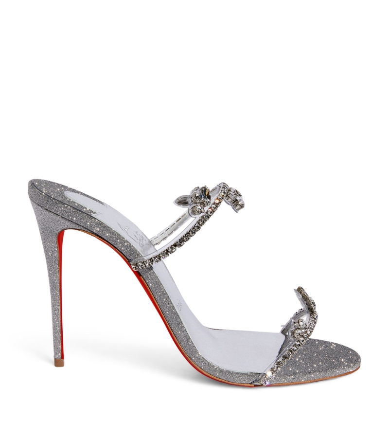 Christian Louboutin Just Queen Embellished Mules 100