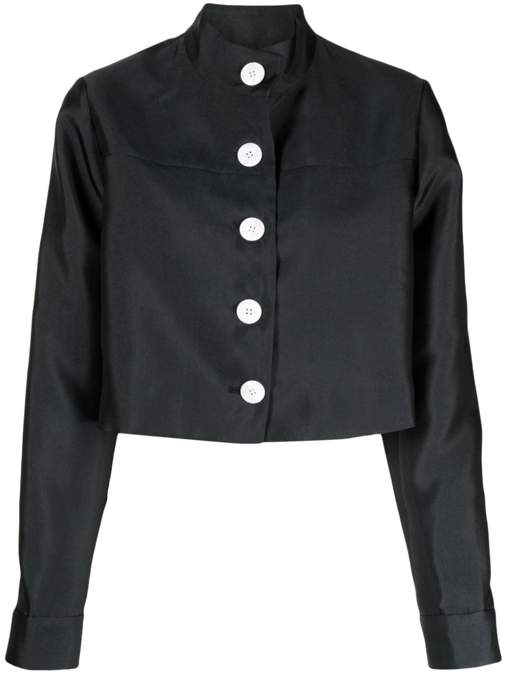 리매튜스 여성 Penny cropped shirt jacket - Black M2302JA192