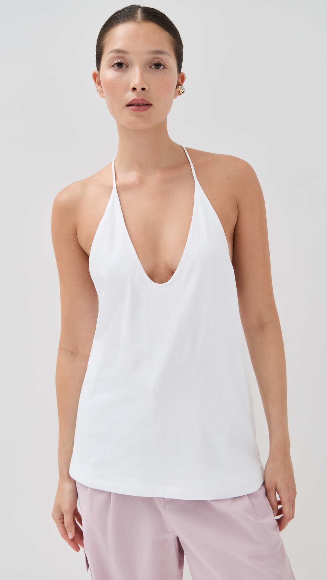 Tibi T-Shirt Program Racerback Tank White