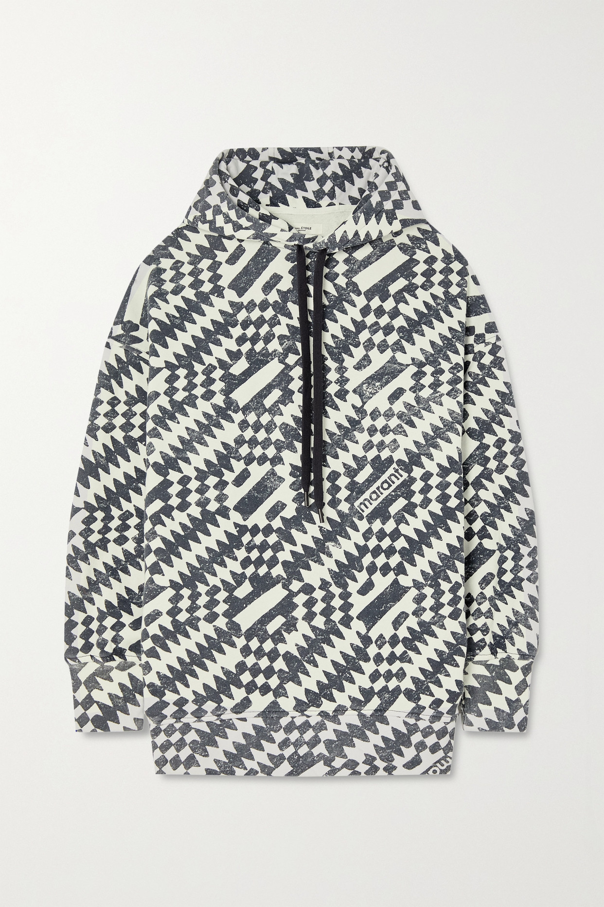 Printed Cotton-Blend Jersey Hoodie