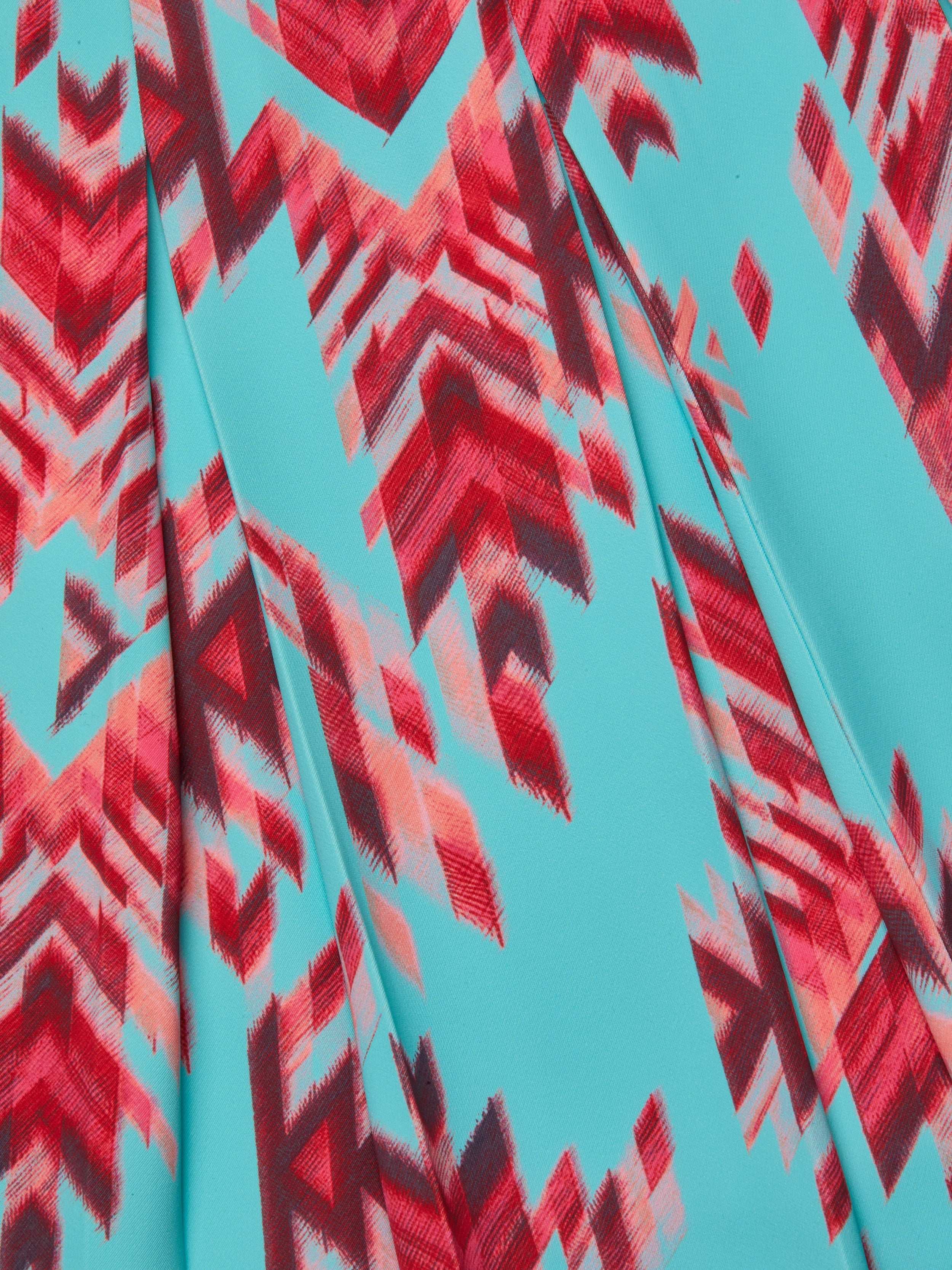 Tania Mini Skirt In Pool Blue Multi Ganado Print