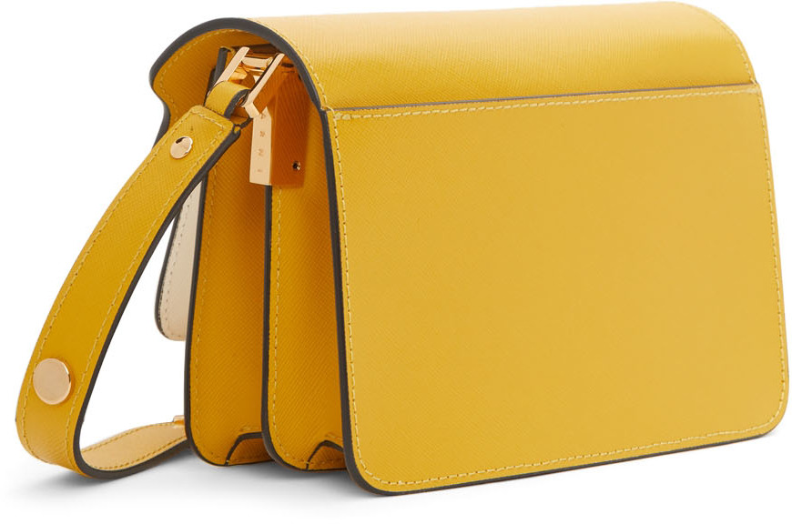 Marni Yellow E/W Trunk Shoulder Bag