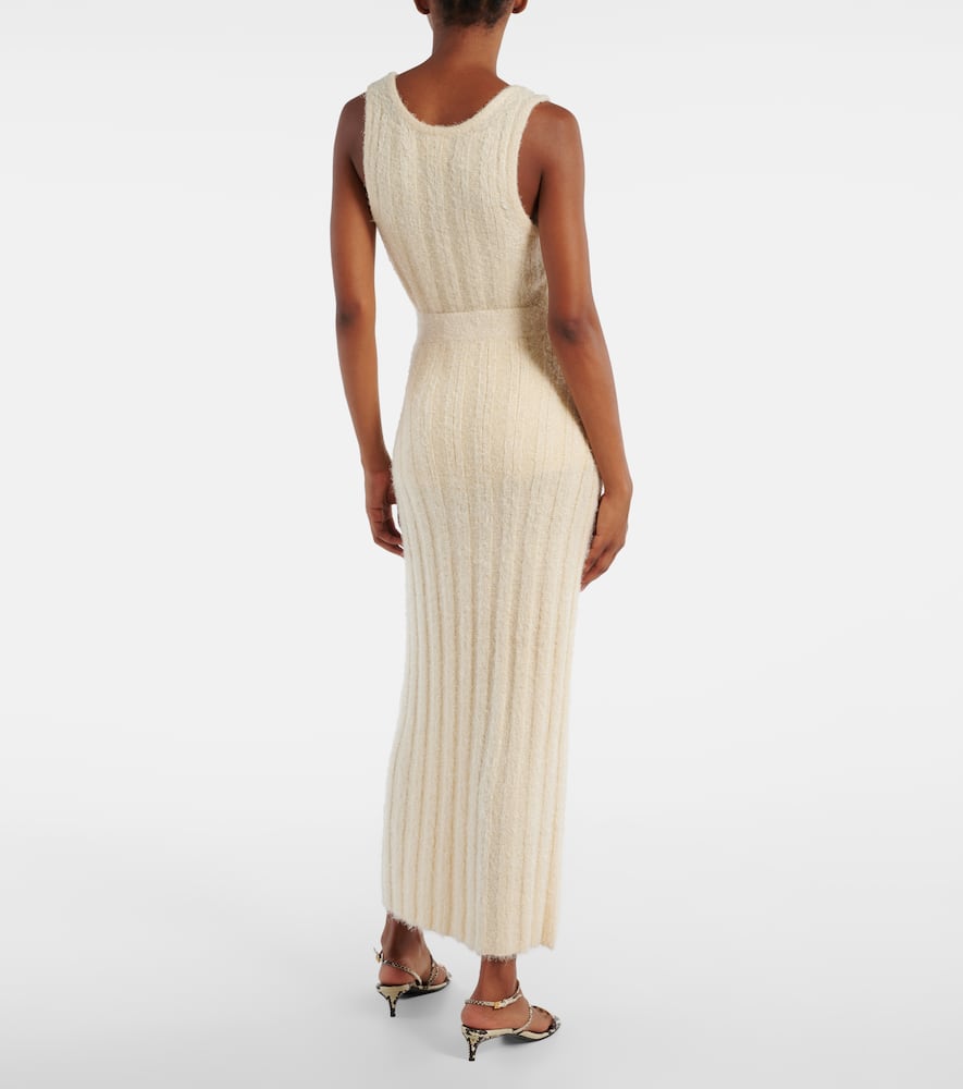 Claire silk and cashmere maxi skirt