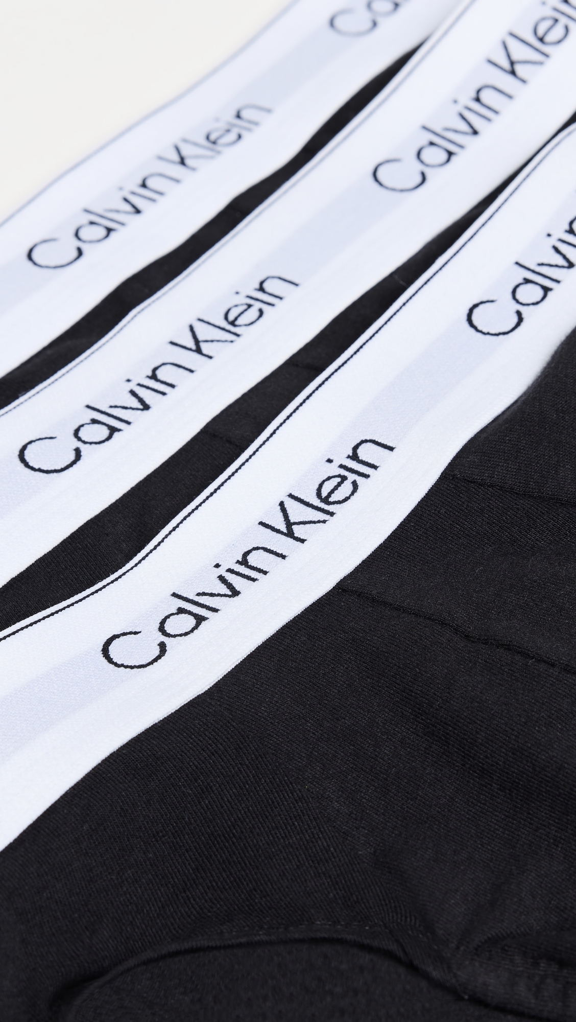 Calvin Klein Underwear Icon Cotton Stretch 3-Pack Briefs Black