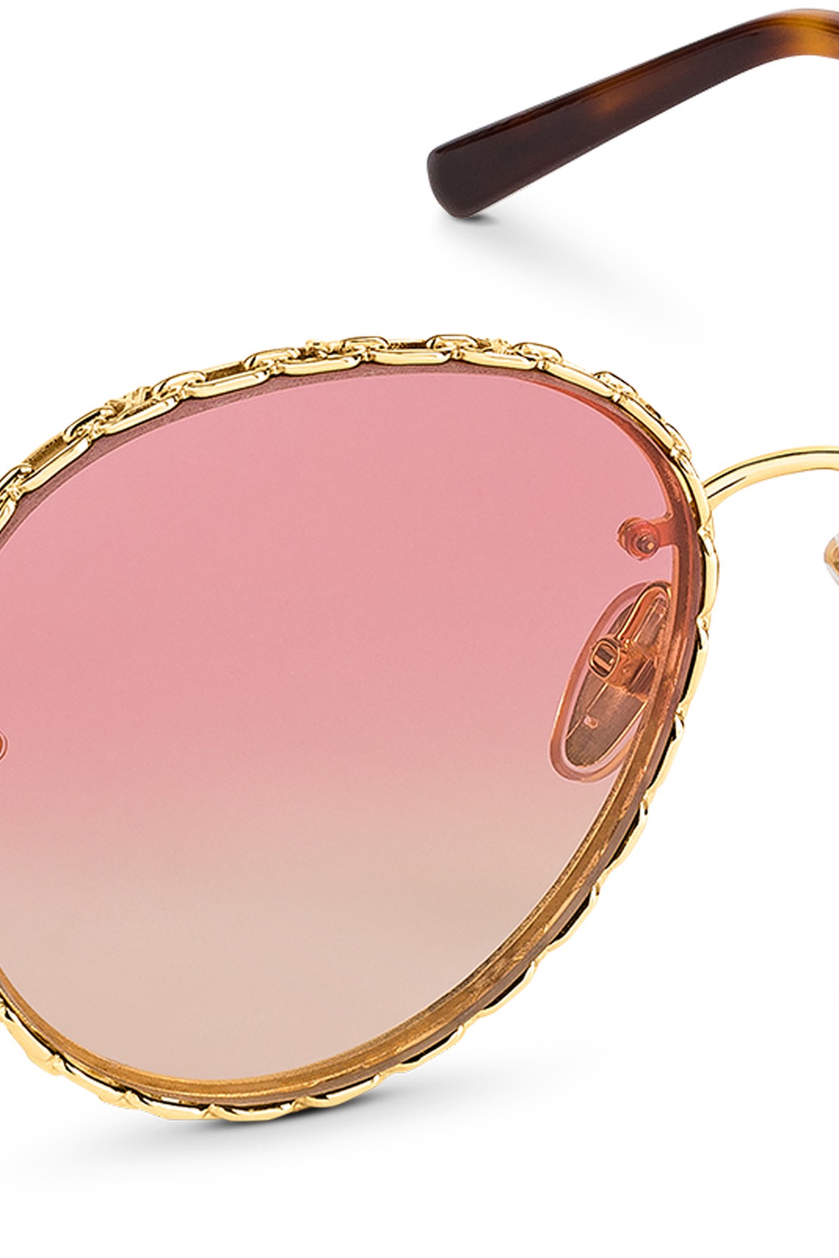 Louis Vuitton Lv Ring Round Sunglasses In Rose