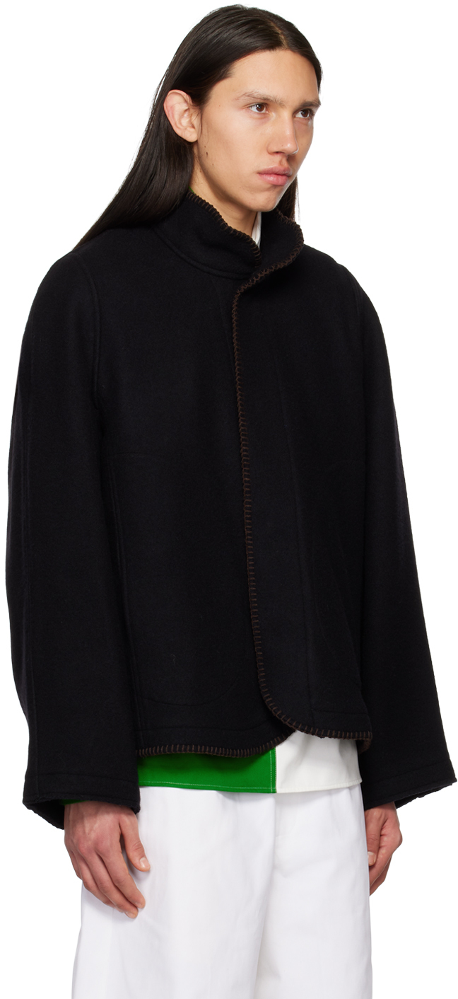 3man black blanket jacket - Realry: A global fashion sites aggregator