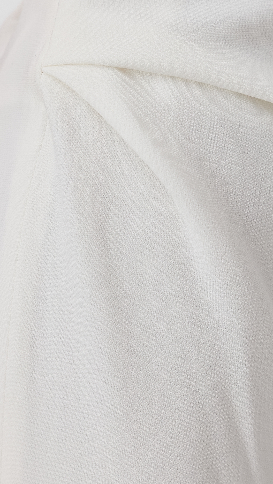 Selena Twist Back Dress In Matte Viscose Crepe White