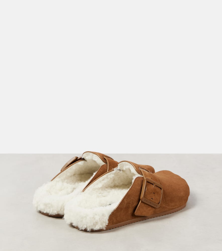 Sunday shearling-lined suede mules