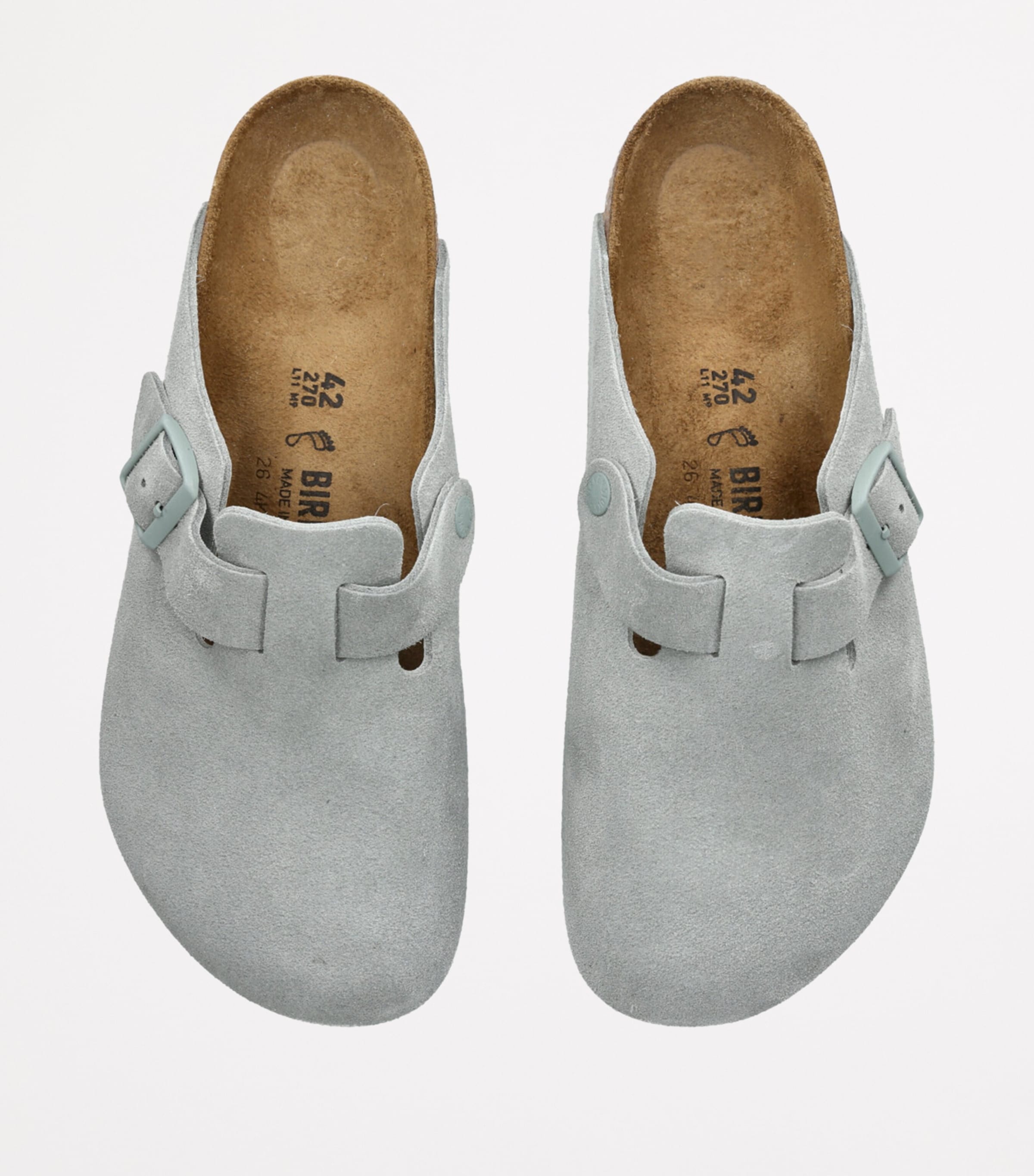 Suede Boston Clogs