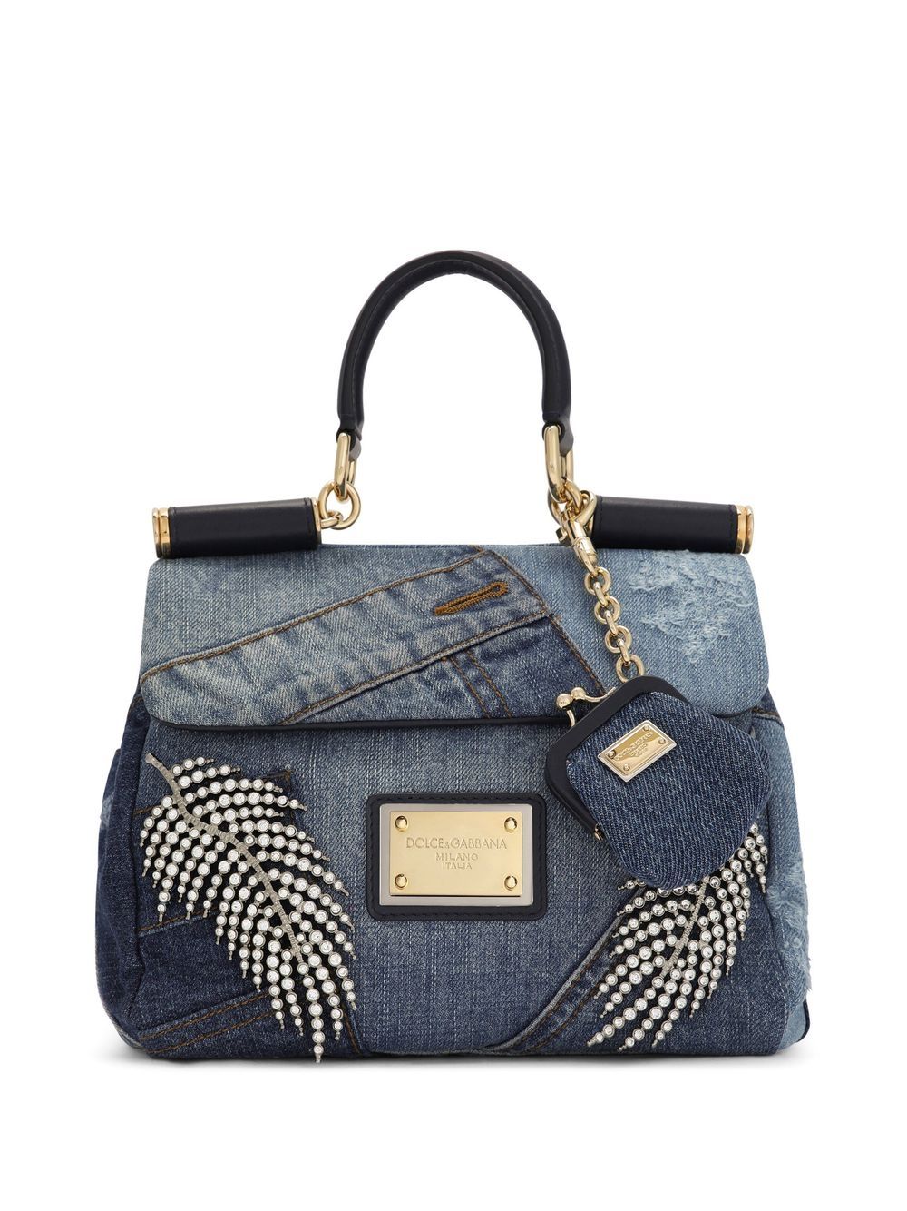 Dolce & Gabbana 'sicily Small' Shoulder Bag in Blue