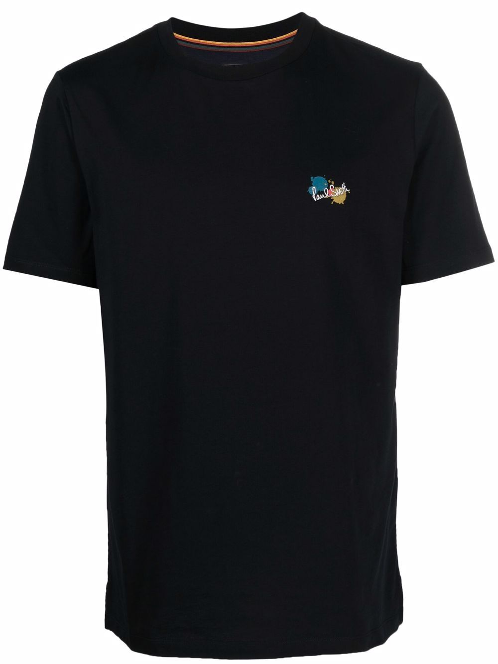 폴스미스 남성 embroidered-logo cotton T-shirt - Black M1R697PHP3094