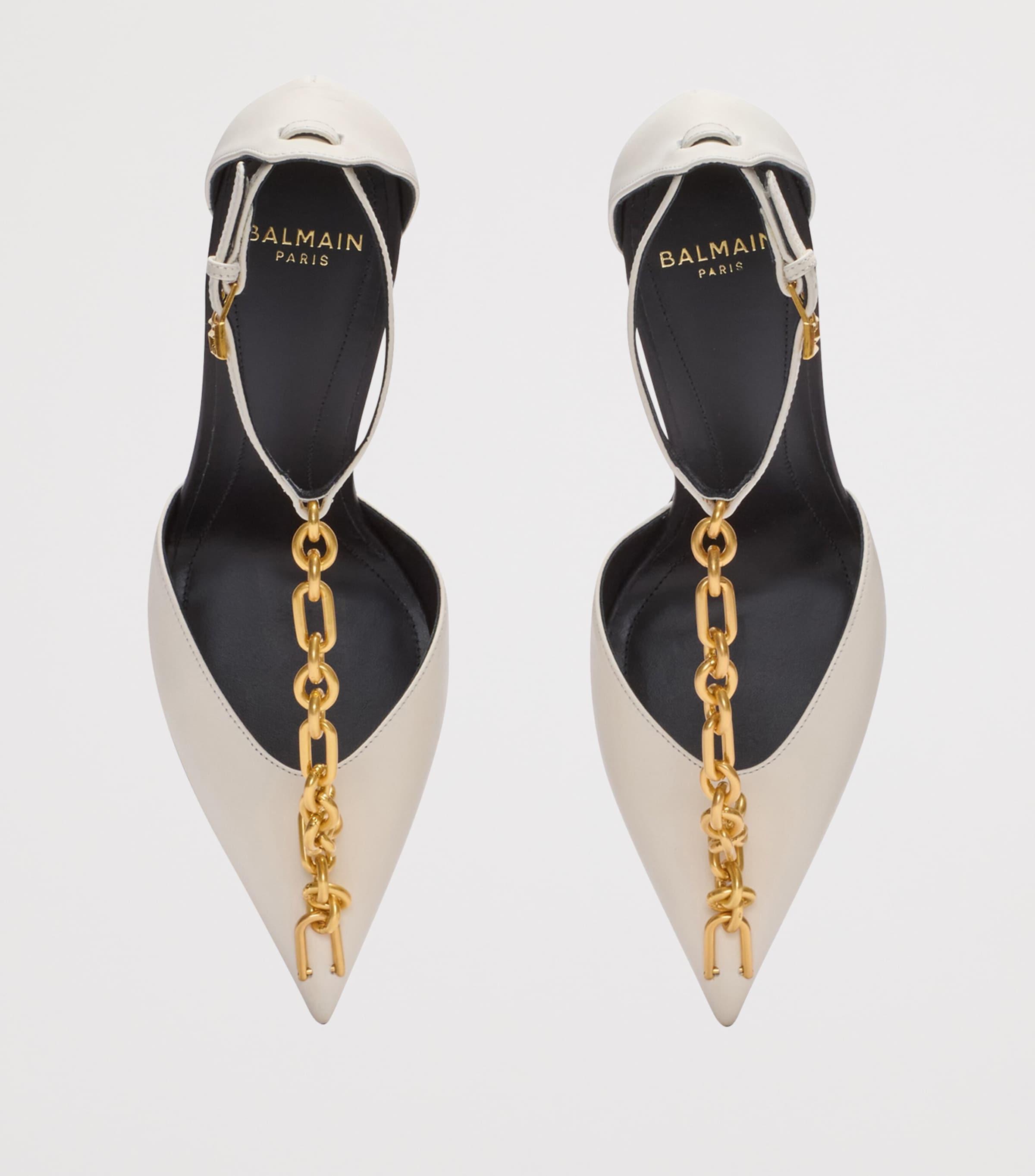 Leather Sync Heeled Mules 95