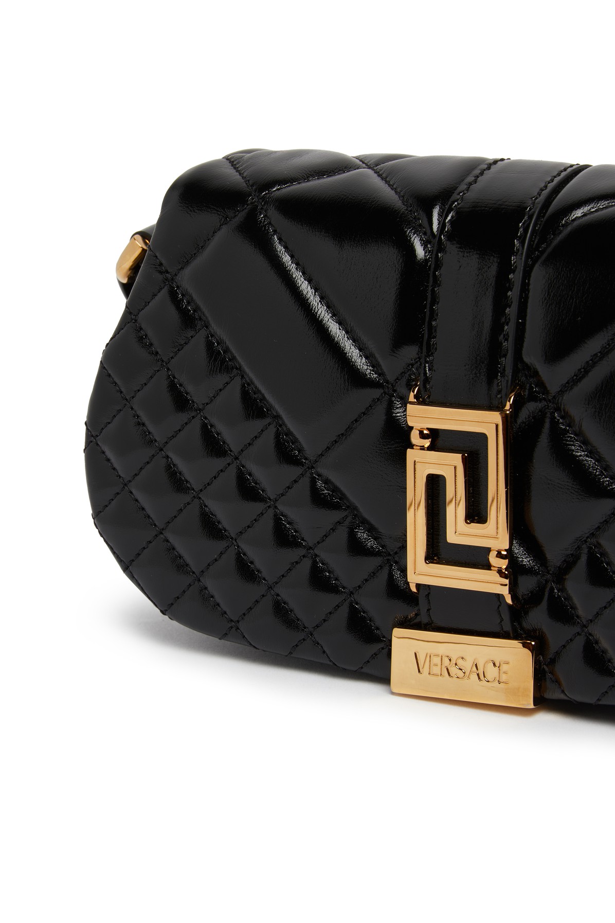 Versace Quilted Shoulder Bag Crossbody with Medusa and Greca