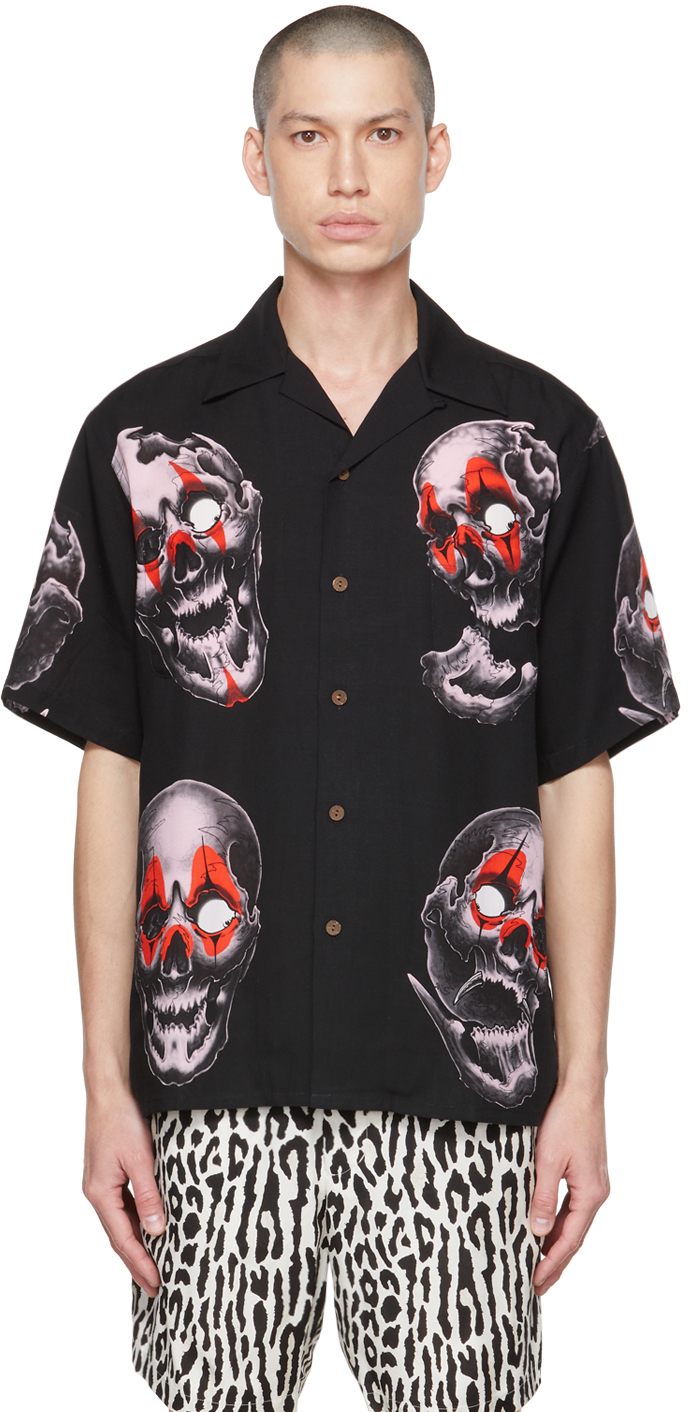 Wacko Maria Black 56 Tattoo Studio Shirt - Realry: Your Fashion