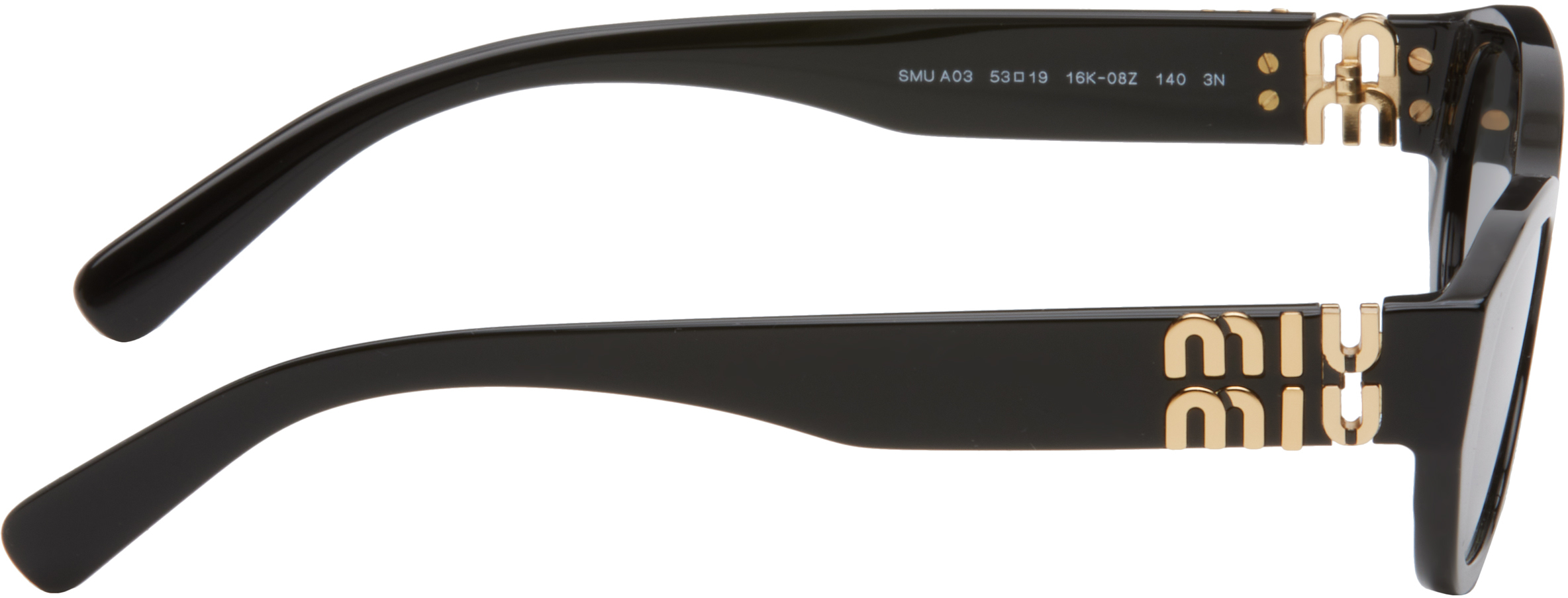 Miu Miu Eyewear Black Miu Glimpse Sunglasses