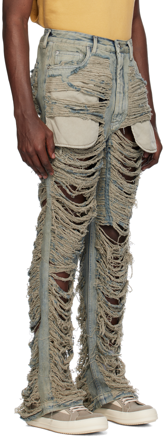 Rick Owens DRKSHDW Blue Geth Jeans