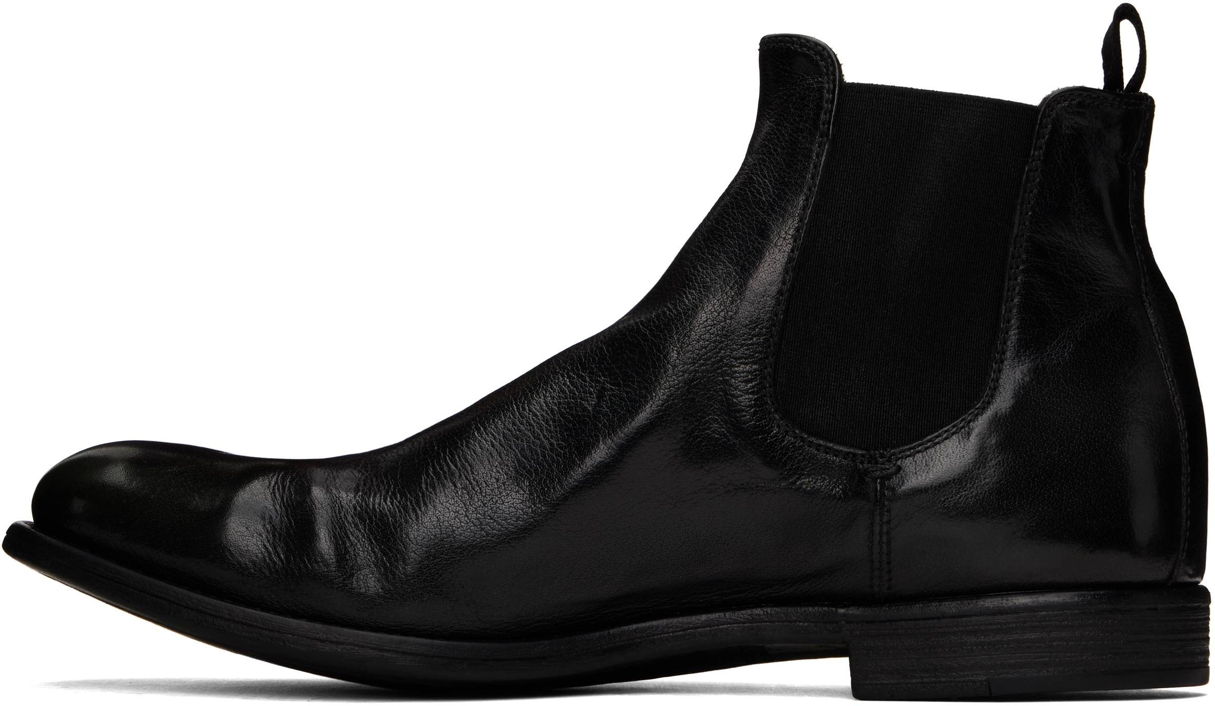 Officine Creative Black Chronicle 123 Chelsea Boots