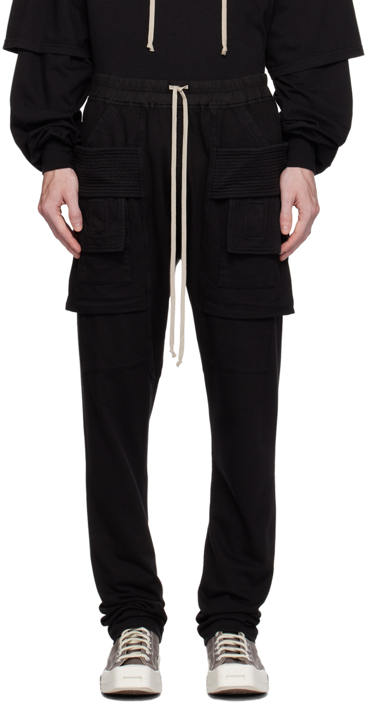 Rick Owens Rick Owens DRKSHDW Black Creatch Cargo Pants - Realry