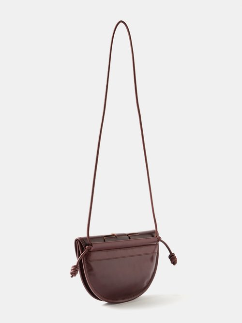 Hereu Luna Woven-panel Leather Cross-body Bag