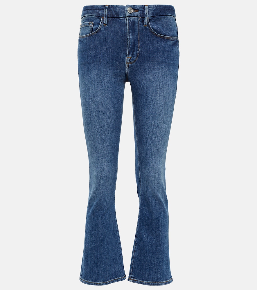 Le Crop Mini mid-rise bootcut jeans