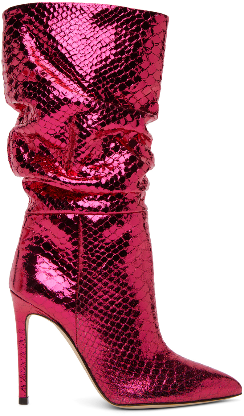 Paris Texas pink slouchy boots - Realry 