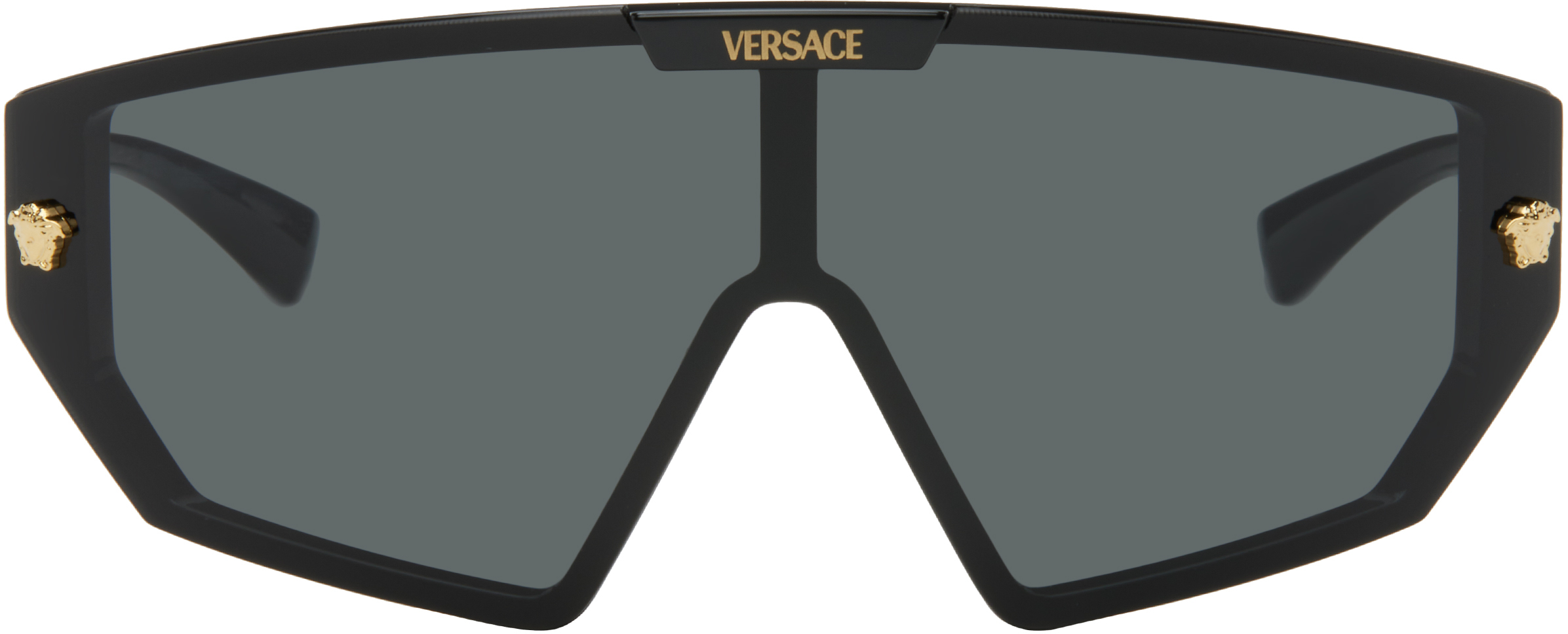 Versace Black Medusa Horizon Sunglasses