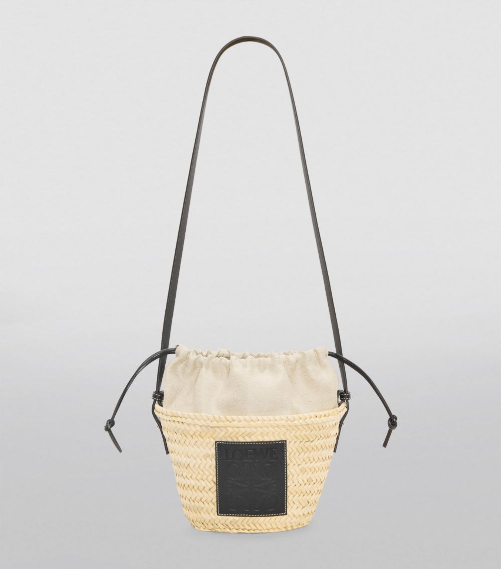 Loewe X Paula's Ibiza Drawstring Bucket Bag Natural And Tan - ShopStyle