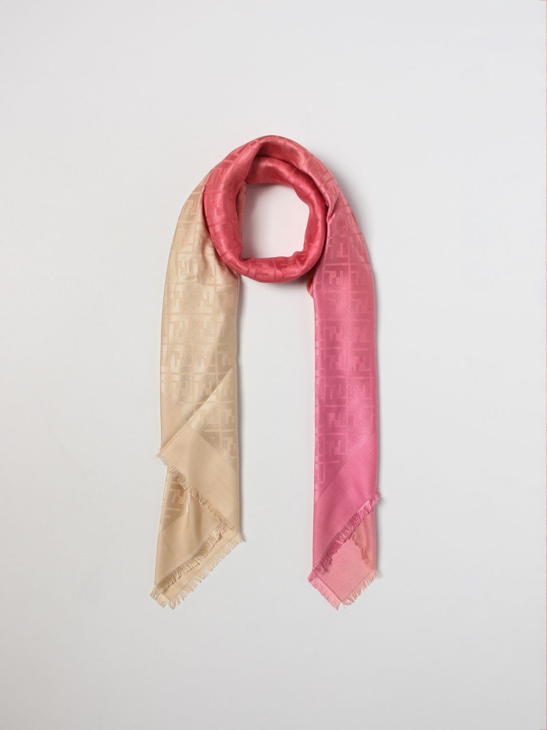 FF Scarf - Pink cashmere scarf