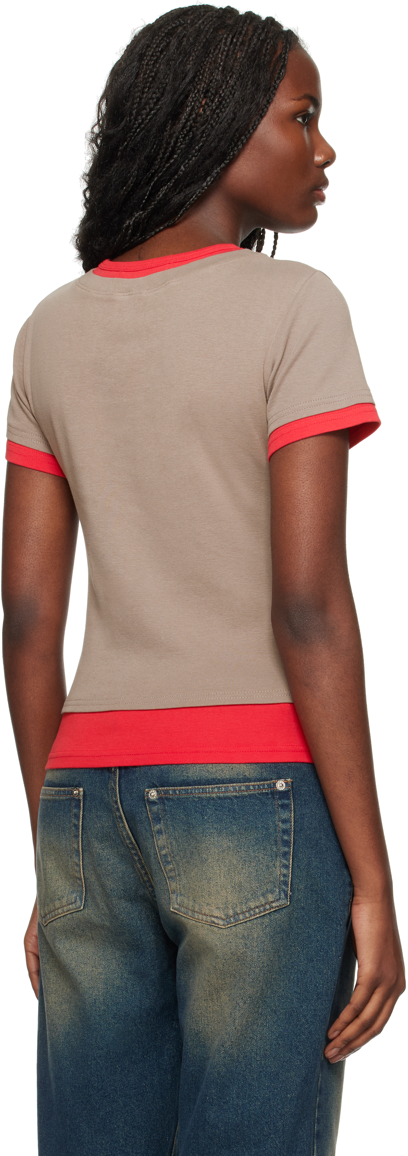 Gimaguas Taupe & Red Rio T-shirt