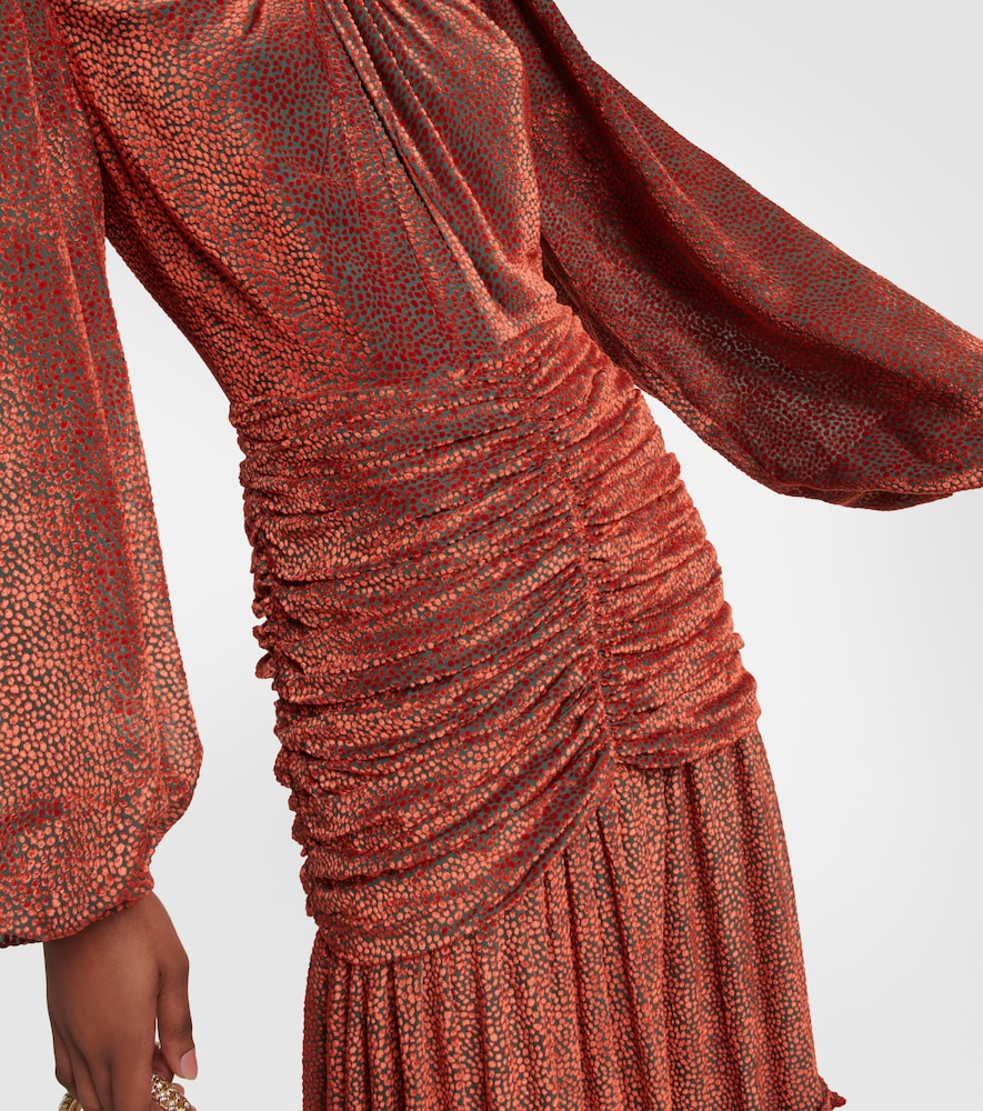 Costarellos Sabrina velvet devoré gown