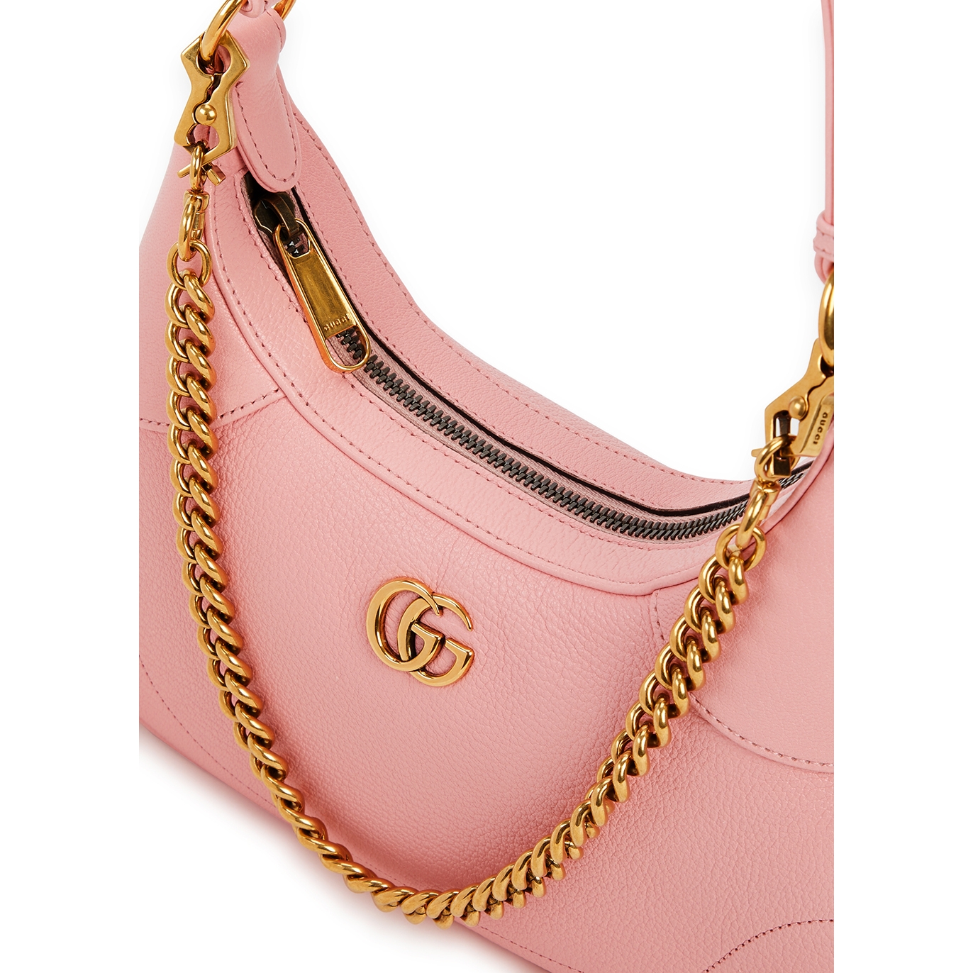 GUCCI Aphrodite Mini Leather Shoulder Bag - Light Pink - Realry: Your  Fashion Search Engine
